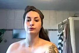 Inked-Eve nude stripping on cam for live sex video chat